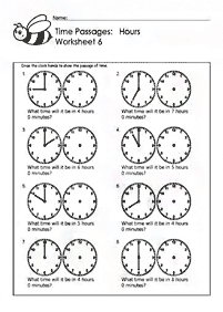 Aprender a leer la hora (reloj) – hoja de actividad 133