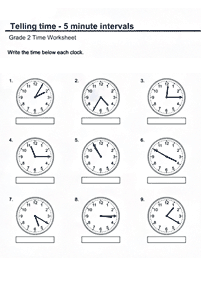 Aprender a leer la hora (reloj) – hoja de actividad 75