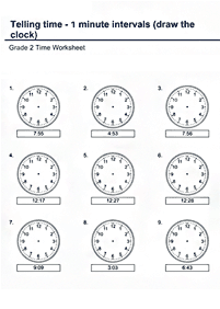 Aprender a leer la hora (reloj) – hoja de actividad 93