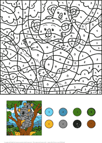 Colorear de a números – Coloreando Página 7