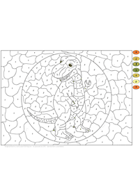 Colorear de a números – Coloreando Página 70