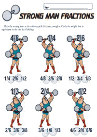 Hojas de actividades de fracciones – hoja de actividad 73