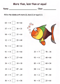 Matemática para niños – hoja de actividad 108