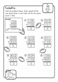 Matemática para niños – hoja de actividad 132