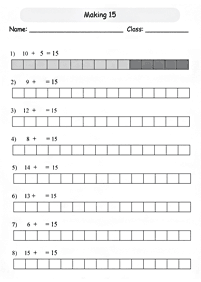 Matemática para niños – hoja de actividad 14