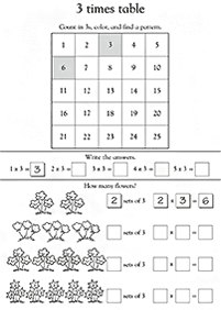 Matemática para niños – hoja de actividad 140