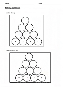 Matemática para niños – hoja de actividad 141