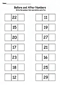 Matemática para niños – hoja de actividad 164