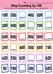 Matemática para niños – hoja de actividad 169