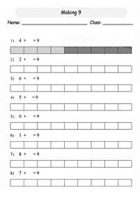 Matemática para niños – hoja de actividad 17