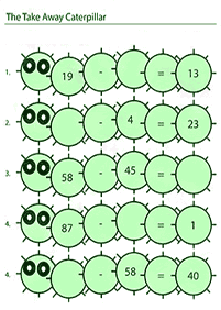 Matemática para niños – hoja de actividad 179