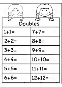 Matemática para niños – hoja de actividad 180