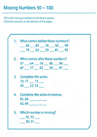 Matemática para niños – hoja de actividad 189