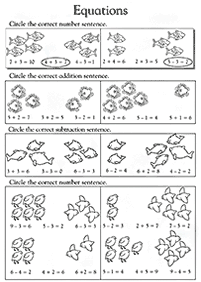 Matemática para niños – hoja de actividad 195