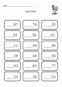 Matemática para niños – hoja de actividad 197