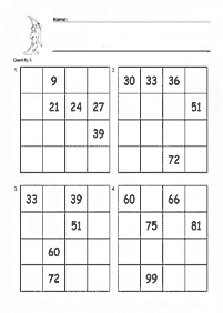 Matemática para niños – hoja de actividad 206