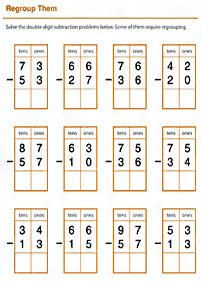 Matemática para niños – hoja de actividad 214