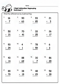 Matemática para niños – hoja de actividad 234