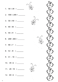 Matemática para niños – hoja de actividad 24