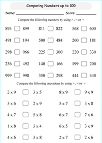 Matemática para niños – hoja de actividad 242