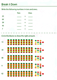 Matemática para niños – hoja de actividad 247