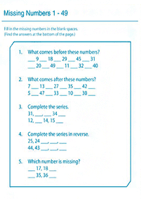 Matemática para niños – hoja de actividad 251