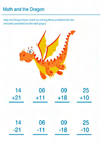 Matemática para niños – hoja de actividad 255