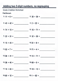 Matemática para niños – hoja de actividad 257