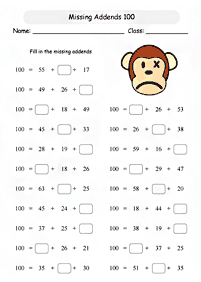 Matemática para niños – hoja de actividad 264