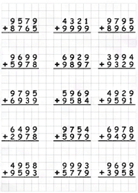 Matemática para niños – hoja de actividad 283