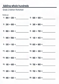 Matemática para niños – hoja de actividad 285