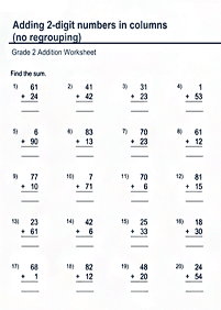 Matemática para niños – hoja de actividad 289