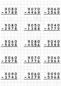 Matemática para niños – hoja de actividad 292