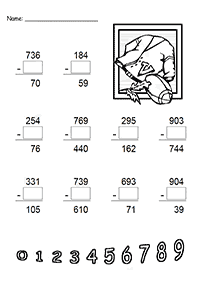 Matemática para niños – hoja de actividad 55