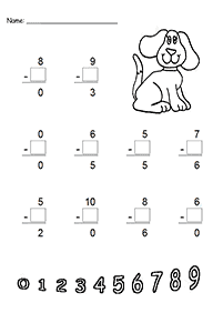 Matemática para niños – hoja de actividad 63