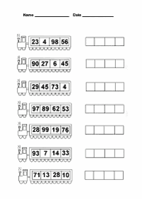 Matemática para niños – hoja de actividad 78