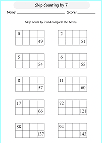 Matemática para niños – hoja de actividad 80