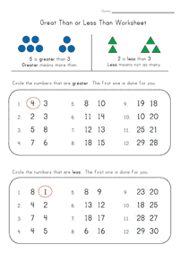 Matemática para niños – hoja de actividad 83