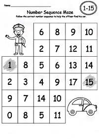 Matemática simple para niños – hoja de actividad 112