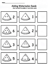 Matemática simple para niños – hoja de actividad 137