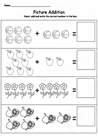 Matemática simple para niños – hoja de actividad 146