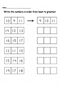 Matemática simple para niños – hoja de actividad 154