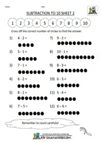 Matemática simple para niños – hoja de actividad 165