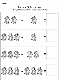 Matemática simple para niños – hoja de actividad 172