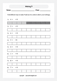 Matemática simple para niños – hoja de actividad 176