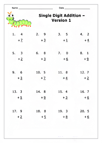 Matemática simple para niños – hoja de actividad 178