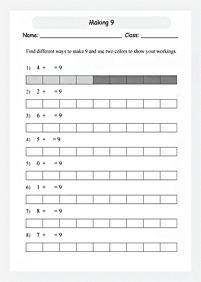 Matemática simple para niños – hoja de actividad 180