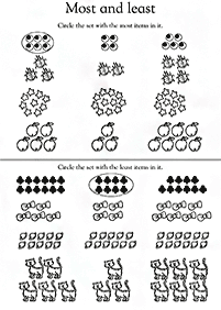 Matemática simple para niños – hoja de actividad 185