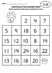 Matemática simple para niños – hoja de actividad 202