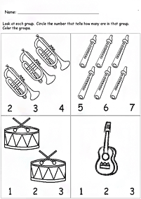 Matemática simple para niños – hoja de actividad 203